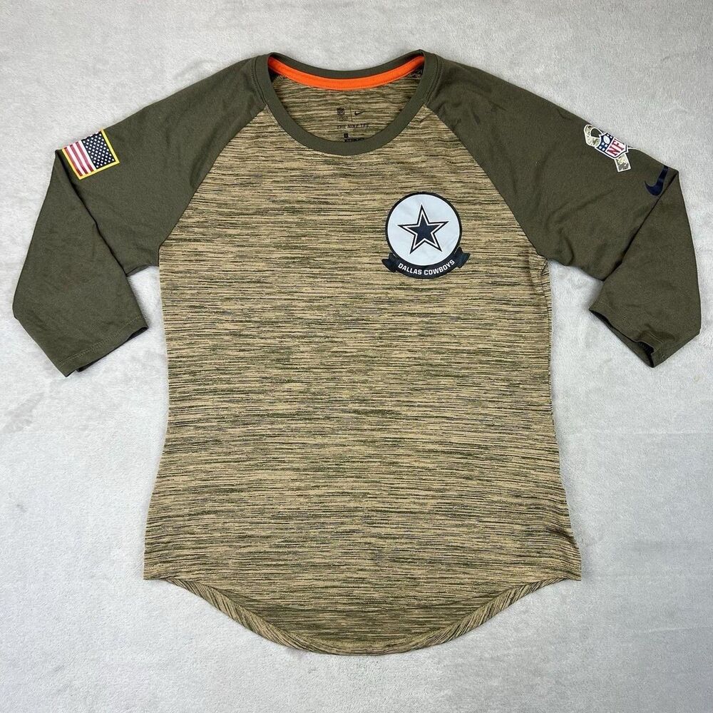 Nike Men's Green and Khaki T-shirt